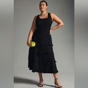 Square Neck Tiered Dress - Anthropologie